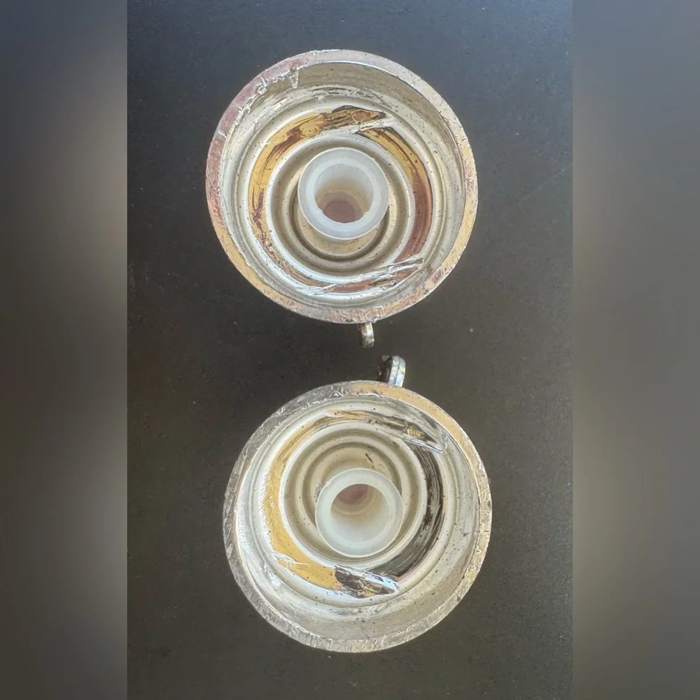 Vintage California Salt & Pepper Shakers Plastic Oil Lamp Lantern Base